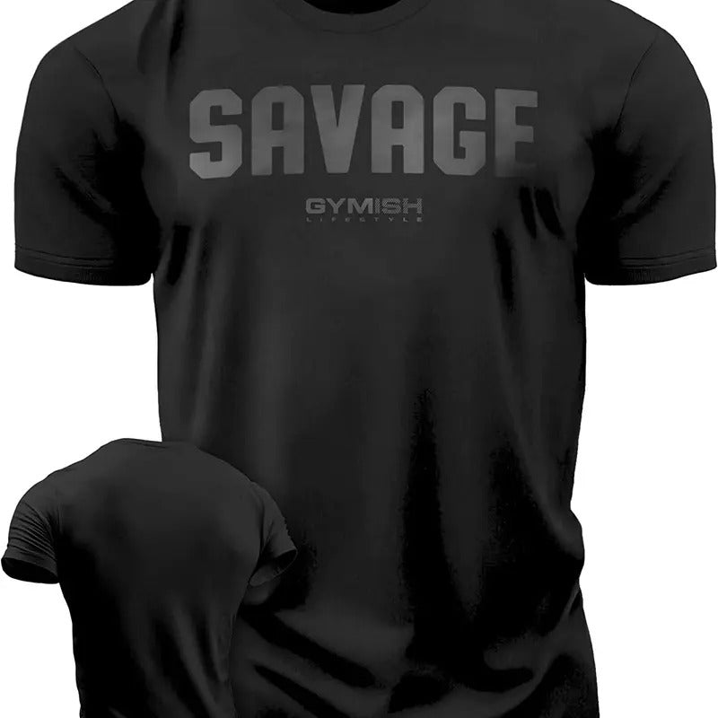 003. Savage Funny Motivational Workout Gym T-Shirt for Men Hoodie, Sweatshirt | GrindPrints.com