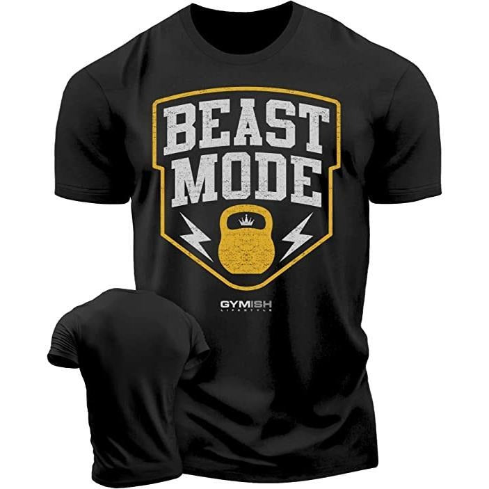 007. Beast Mode Funny Motivational Workout Gym T-Shirt for Men Hoodie, Sweatshirt | GrindPrints.com