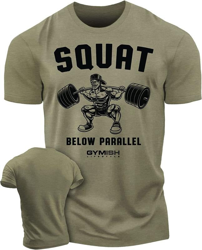 017. Squat Below Parallel Funny Motivational Workout Gym T-Shirt for Men Hoodie, Sweatshirt | GrindPrints.com