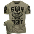 029. Stay In Fight Funny Motivational Workout Gym T-Shirt for Men Hoodie, Sweatshirt | GrindPrints.com