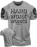 049. Hard Work Works Funny Motivational Gym T-Shirt for Men Hoodie, Sweatshirt | GrindPrints.com