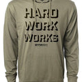 049. Hard Work Works Funny Workout Gym Hoodie for Men Soft Cotton Menswear T-Shirts, Sweatshirt | GrindPrints.com