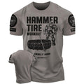 050. Hammer Tire Funny Motivational Workout Gym T-Shirt for Men Hoodie, Sweatshirt | GrindPrints.com