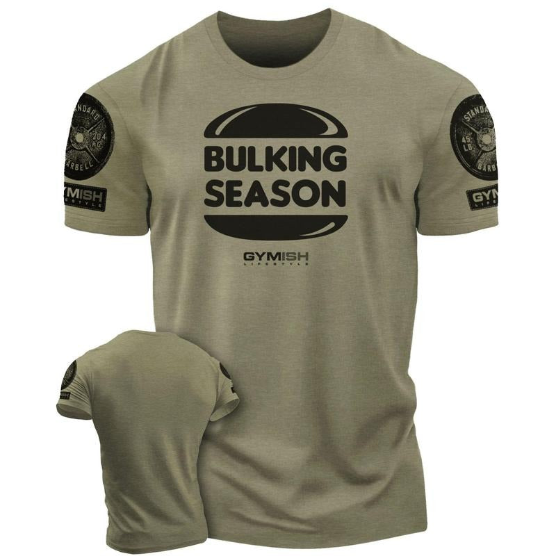 060. Bulking Season Funny Motivational Workout Gym T-Shirt for Men Hoodie, Sweatshirt | GrindPrints.com
