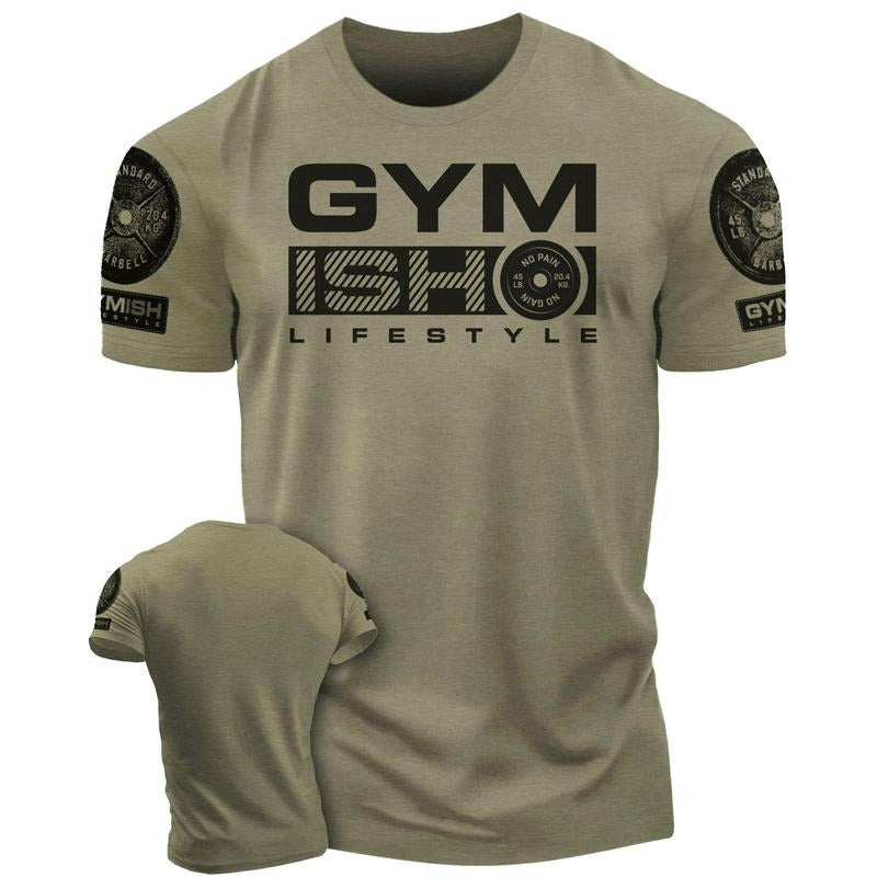 068. GYMISH Funny Workout Gym T-Shirt for Men Hoodie, Sweatshirt | GrindPrints.com