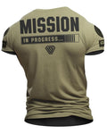 099. Mission Progress Back Funny Workout Gym T-Shirts, Hoodie, Sweatshirt