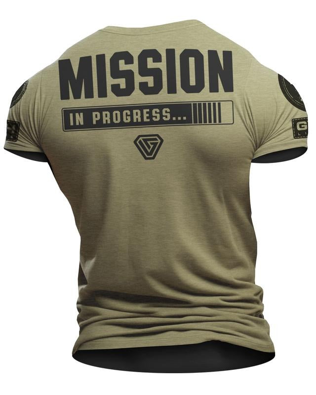 099. Mission Progress Back Funny Workout Gym T-Shirts, Hoodie, Sweatshirt