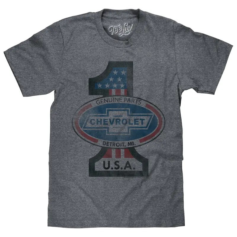 #1 Chevrolet T-Shirt - Gray Hoodie, Sweatshirt | GrindPrints.com