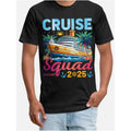 1 Piece, cruise squad 2025 family group matching cruise black Print, Summer Comfortable Casual Cotton T Shirt made in usa...