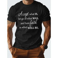 1 pc, 100% cotton T-shirt, ACCEPT WHAT IS Pure Cotton Men's Tshirt Comfort Fit Made in USA Hoodie, Sweatshirt