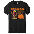 1 pc, 100% cotton T-shirt, Thanksgiving Crew Funny Turkey Fall Quality T-shirt Funny Men Short sleeve graphic T-shirt...