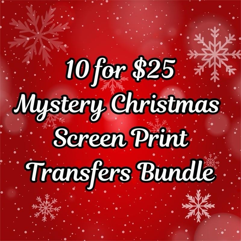 10 for $25 CHRISTMAS CLEAR FILM SCREEN PRINT BUNDLE T-Shirts, Hoodie, Sweatshirt | GrindPrints.com
