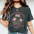 [100% COMFORT COLORS] Motherhood Is Kingdom Work Shirt, Mothers Day Christian Faith Mom Tee, Mother Day Outfit for men...