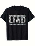 [100% Cotton] Checkered Dad Black White Funny Dad Father's Day Mens Funny T-Shirt Hoodie, Sweatshirt | GrindPrints.com