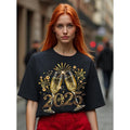 [100% Cotton] Cheers to 2025, 2025 New T-shirt Women Men Hoodie, Sweatshirt | GrindPrints.com