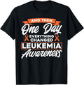 [100% Cotton] Everything Changed Leukemia Awareness T-Shirt Hoodie, Sweatshirt | GrindPrints.com