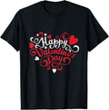 [100% Cotton] Happy Valentine's Day Red Heart For Women Men Gifts 2024 T-Shirt Hoodie, Sweatshirt | GrindPrints.com