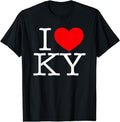 [100% Cotton] I Love (Heart) KY T-Shirt Hoodie, Sweatshirt | GrindPrints.com
