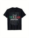 [100% Cotton] Men's Proud Mexican American Cotton T-Shirt Hoodie, Sweatshirt | GrindPrints.com