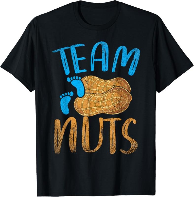 100% Cotton  Party Gender Reveal Party Team Nuts Funny Gender Reveal T-Shirt Hoodie, Sweatshirt | GrindPrints.com