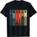 [100% Cotton] Philly Retro Vintage Philadelphia Skyline Philly City Pride T-Shirt Hoodie, Sweatshirt | GrindPrints.com