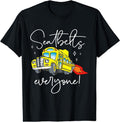 [100% Cotton] Seatbelts Everyone Funny Magic School Bus Driver Job Pride T-Shirt Black Hoodie, Sweatshirt | GrindPrints.com