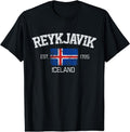[100% Cotton] Vintage Reykjavik Iceland Souvenir Gift T-Shirt Hoodie, Sweatshirt | GrindPrints.com