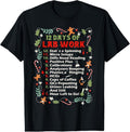 100% Cotton 12 days of lab technician Christmas funny medical laboratory T-Shirt Hoodie, Sweatshirt | GrindPrints.com