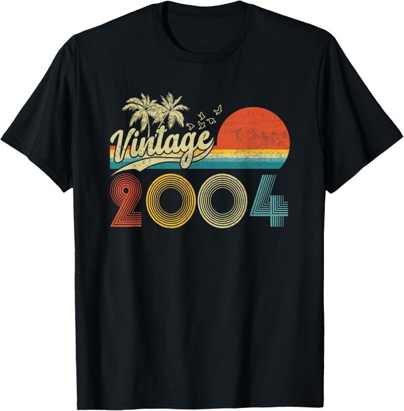100% Cotton 19 Year Old Vintage 2004 19th Retro T-Shirts, Hoodie, Sweatshirt