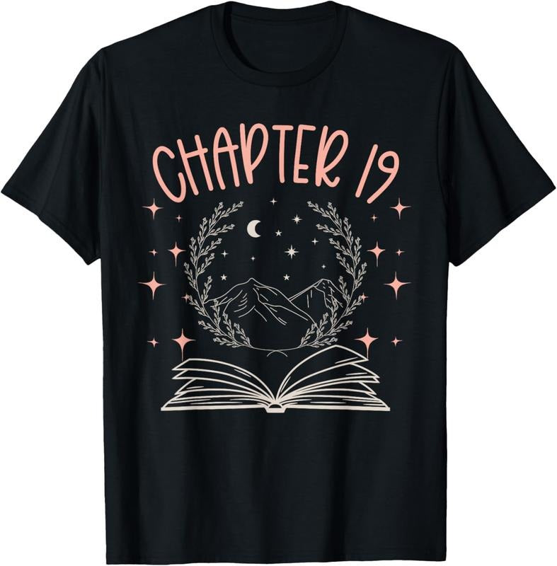 100% Cotton 19th Birthday Girls Book Lovers Chapter 19 Its My Birthday T-Shirt Hoodie, Sweatshirt | GrindPrints.com