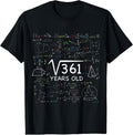 100% Cotton 19th Math Birthday 19 Year Old Gift Square Root Of 361 Bday T-Shirt Hoodie, Sweatshirt | GrindPrints.com