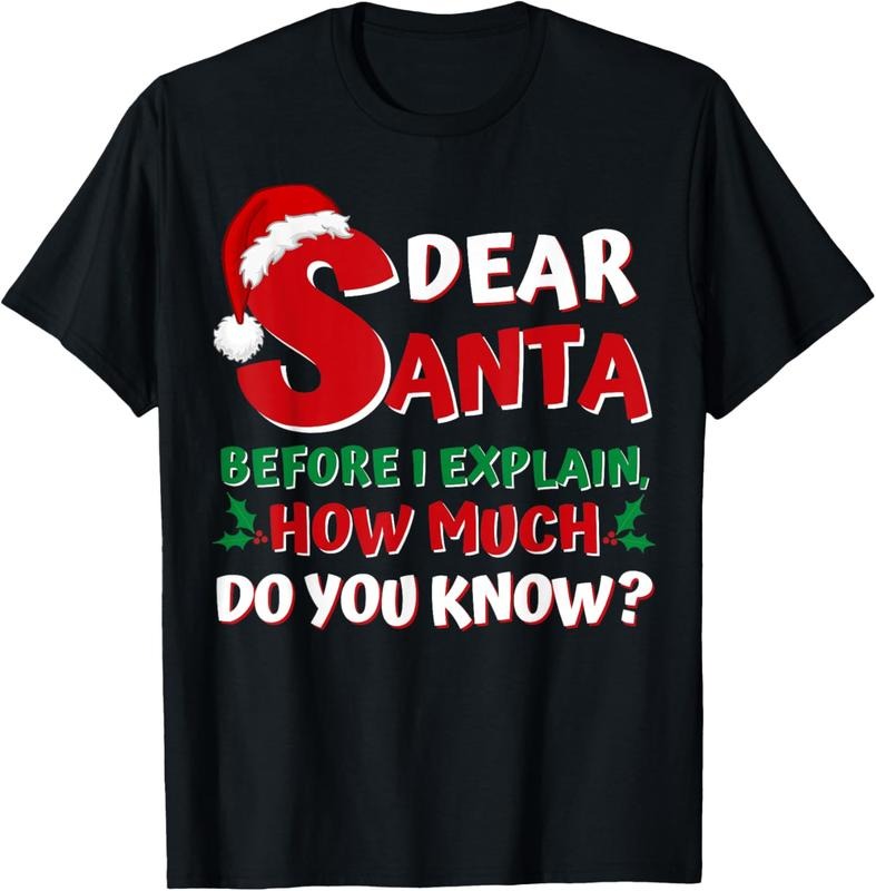 100% Cotton 2024 Funny Christmas Shirts Adults Santa I Can Explain T-Shirt Hoodie, Sweatshirt | GrindPrints.com