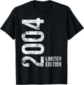 100% Cotton 20th 20 Years Old Man Woman Vintage 2004 T-Shirts, Hoodie, Sweatshirt