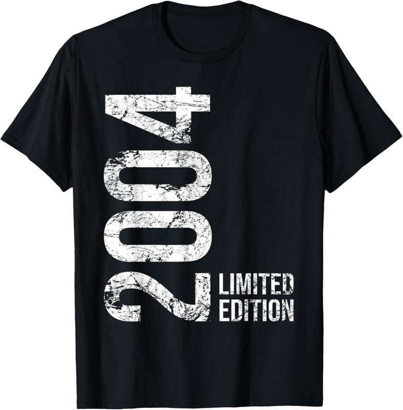 100% Cotton 20th 20 Years Old Man Woman Vintage 2004 T-Shirts, Hoodie, Sweatshirt
