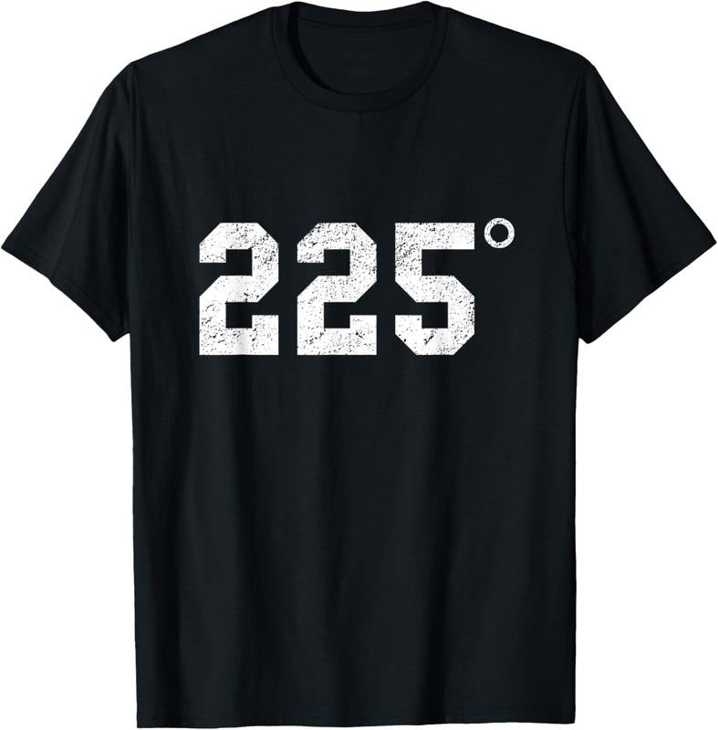 100% Cotton 225 Degrees - BBQ - Grilling - Smoking Meat T-Shirt Hoodie, Sweatshirt | GrindPrints.com