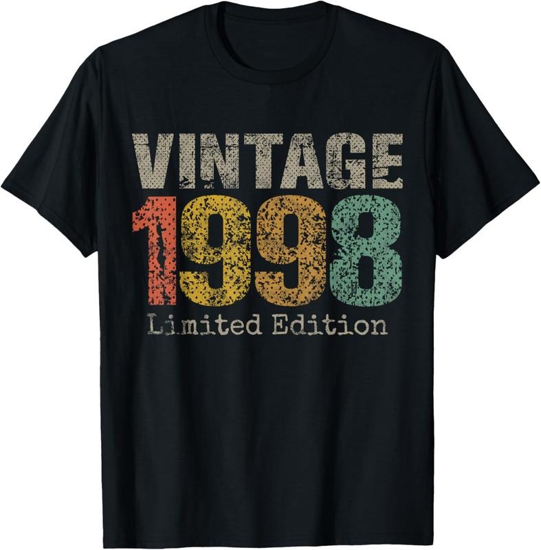 100% Cotton 26 Year Old Gifts Vintage 1998 Limited Edition 26th Birthday T-Shirt Hoodie, Sweatshirt | GrindPrints.com
