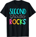 100% Cotton 2nd grade rocks rocking 2nd grade teacher T-Shirt Hoodie, Sweatshirt | GrindPrints.com