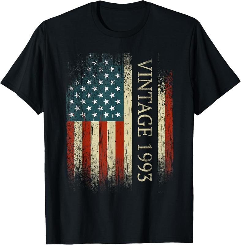 100% Cotton 31st Birthday Vintage 1993 Usa Flag 31 Year Old Gifts Bday T-Shirt Hoodie, Sweatshirt | GrindPrints.com