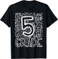100% Cotton 5th Grade Typography Team Fifth Grade Teacher Back School T-Shirts, Hoodie, Sweatshirt