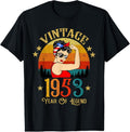 100% Cotton 71th Birthday Gift 71 Years Old For Women Retro Vintage 1953 T-Shirt Hoodie, Sweatshirt | GrindPrints.com
