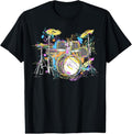 100% Cotton Abstract Art Drums Musician Music Band Throne Noose T-Shirts, Hoodie, Sweatshirt
