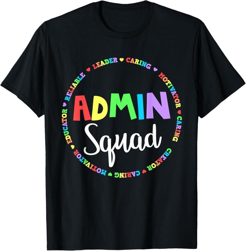 100% Cotton Admin Squad School Assistant Principal Crew Administrator T-Shirt Hoodie, Sweatshirt | GrindPrints.com