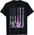 100% Cotton American Softball Flag T-Shirt - Players and Pink Bat T-Shirt Hoodie, Sweatshirt | GrindPrints.com