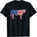 100% Cotton American USA Flag BBQ - American Butcher - American Beef T-Shirt Hoodie, Sweatshirt | GrindPrints.com