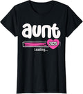 100% Cotton Aunt 2025 Shirt Soon Be Promoted Aunt New Loading T-Shirts, Hoodie, Sweatshirt