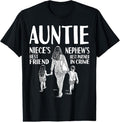 100% Cotton Auntie Niece's Best Friend Nephew's Best Partner In Crime T-Shirt Hoodie, Sweatshirt | GrindPrints.com