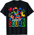 100% Cotton Autism Awareness Autism Support Squad Family T-Shirt Hoodie, Sweatshirt | GrindPrints.com
