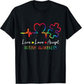 100% Cotton Autism Awareness Men Women  Live Love Accept Tie Dye T-Shirt Hoodie, Sweatshirt | GrindPrints.com