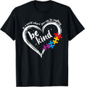 100% Cotton Autism Be Kind Women Blue Be Kind Autism Awareness T-Shirt Hoodie, Sweatshirt | GrindPrints.com