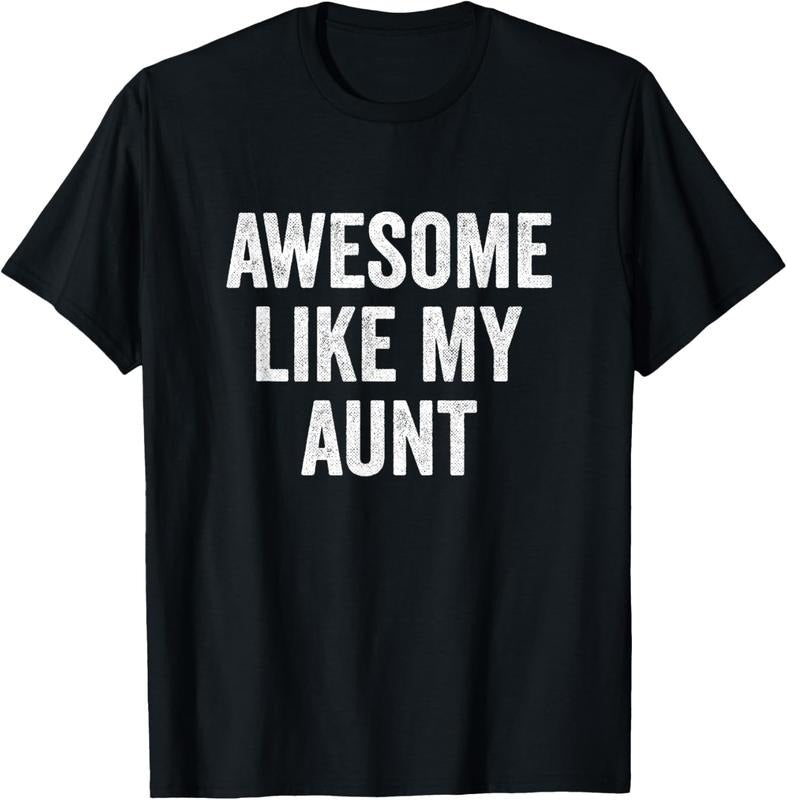 100% Cotton Awesome Like My Aunt - Funny Niece Nephew T-Shirt Hoodie, Sweatshirt | GrindPrints.com